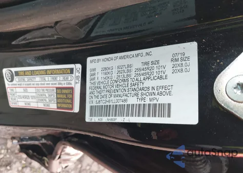 2020 Acura Rdx A-Spec Package из США, поврежденный, VIN 5J8TC2H61LL007486